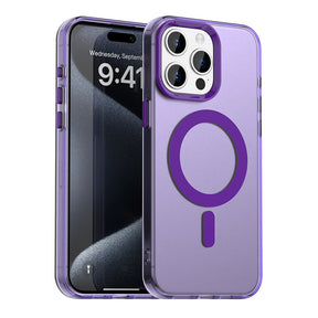 Husa de protectie Techsuit CandyCase MagSafe compatibil cu iPhone 15 Pro, Mov