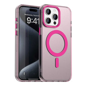 Husa de protectie Techsuit CandyCase MagSafe compatibil cu iPhone 15 Pro, Roz
