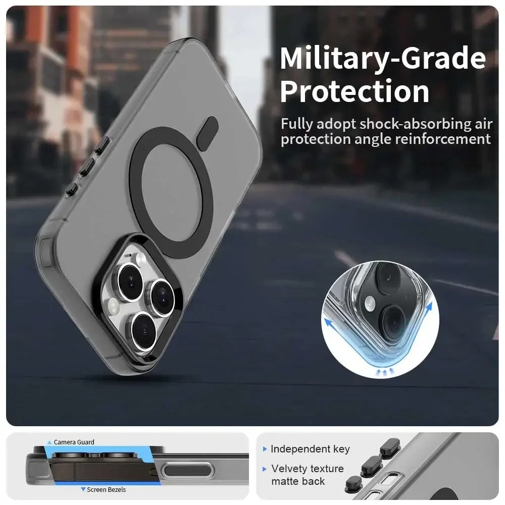 Husa de protectie Techsuit CandyCase MagSafe compatibil cu iPhone 16 Pro, Albastru