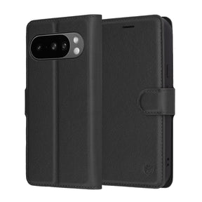 Husa de protectie Techsuit Leather Folio compatibil cu Google Pixel 10 Pro XL, Negru