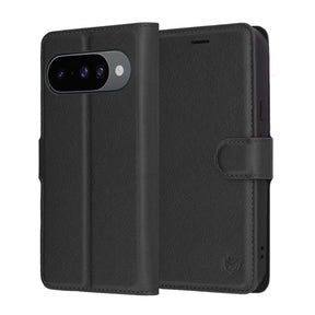Husa de protectie Techsuit Leather Folio compatibil cu Google Pixel 10 / 10 Pro, Negru
