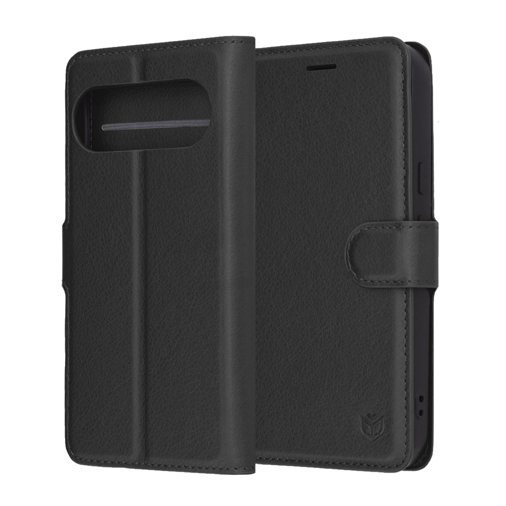 Husa de protectie Techsuit Leather Folio compatibil cu Google Pixel 10 / 10 Pro, Negru