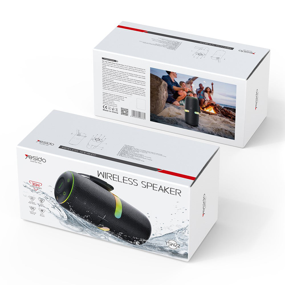 Boxa Yesido (YSW22), Bluetooth 5.3, 30W, Negru