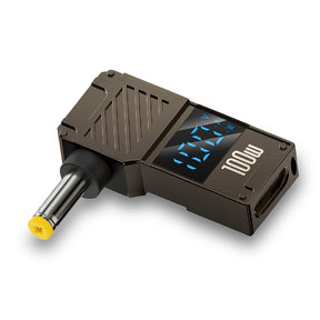 Adaptor Techsuit Adapter LaptopPlugX (A22), for Laptop, DC to Type-C, 100W, LED Display, Gri