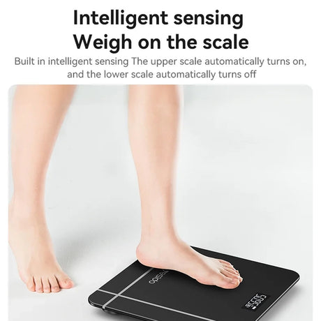 Gadget Yesido Digital Scale Body Weight (MG09), LED Display, Tempered Glass, 5-150kg, Negru