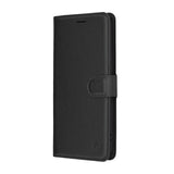 Husa de protectie Techsuit Leather Folio compatibil cu Honor 400 Pro, Negru