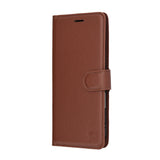 Husa de protectie Techsuit Leather Folio compatibil cu iPhone 17 Air, Maro