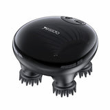 Yesido Handheld Head Massager (MG04), with 4 Gear Head Scratcher, Electrical Muscle Stimulation, 1200mAh, 3200RPM, Negru