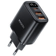 Incarcator Yesido (YC67), with Digital Display, Quick Charge, for Phone, Tablet, 3in1, 2x USB, Type-C, 17W, Negru