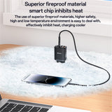 Incarcator Yesido (YC67), with Digital Display, Quick Charge, for Phone, Tablet, 3in1, 2x USB, Type-C, 17W, Negru