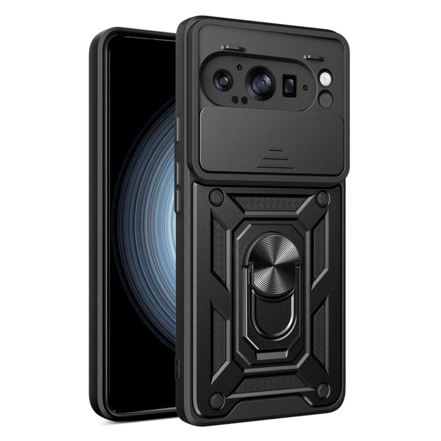 Husă Techsuit CamShield Series neagră pentru Google Pixel 9 Pro XL