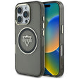 Husa de protectie Guess IML Metal Mountain Logo MagSafe (GUHMP16LHFGTMSLSK) compatibil cu iPhone 16 Pro, Negru
