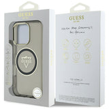 Husa de protectie Guess IML Metal Mountain Logo MagSafe (GUHMP16XHFGTMSLSK) compatibil cu iPhone 16 Pro Max, Negru