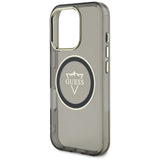 Husa de protectie Guess IML Metal Mountain Logo MagSafe (GUHMP16XHFGTMSLSK) compatibil cu iPhone 16 Pro Max, Negru