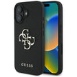 Husa de protectie Guess Hardcase Grained Big 4G Logo Small Classic Logo (GUHCP16SPGT4MBK) compatibil cu iPhone 16, Negru