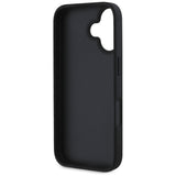 Husa de protectie Guess Hardcase Grained Big 4G Logo Small Classic Logo (GUHCP16SPGT4MBK) compatibil cu iPhone 16, Negru