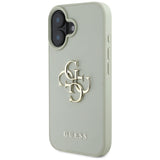 Husa de protectie Guess Hardcase Grained Big 4G Logo Small Classic Logo (GUHCP16SPGT4MBN) compatibil cu iPhone 16, Verde
