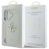 Husa de protectie Guess Hardcase Grained Big 4G Logo Small Classic Logo (GUHCP16SPGT4MBN) compatibil cu iPhone 16, Verde