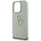 Husa de protectie Guess Hardcase Grained Big 4G Logo Small Classic Logo (GUHCP16XPGT4MBN) compatibil cu iPhone 16 Pro Max, Verde