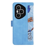 Husa de protectie Techsuit FlipCraft compatibil cu Honor 400 Pro, Vibrant Blue