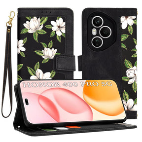 Husa de protectie Techsuit FlipCraft compatibil cu Honor 400 Pro, Flowers of the Dawn