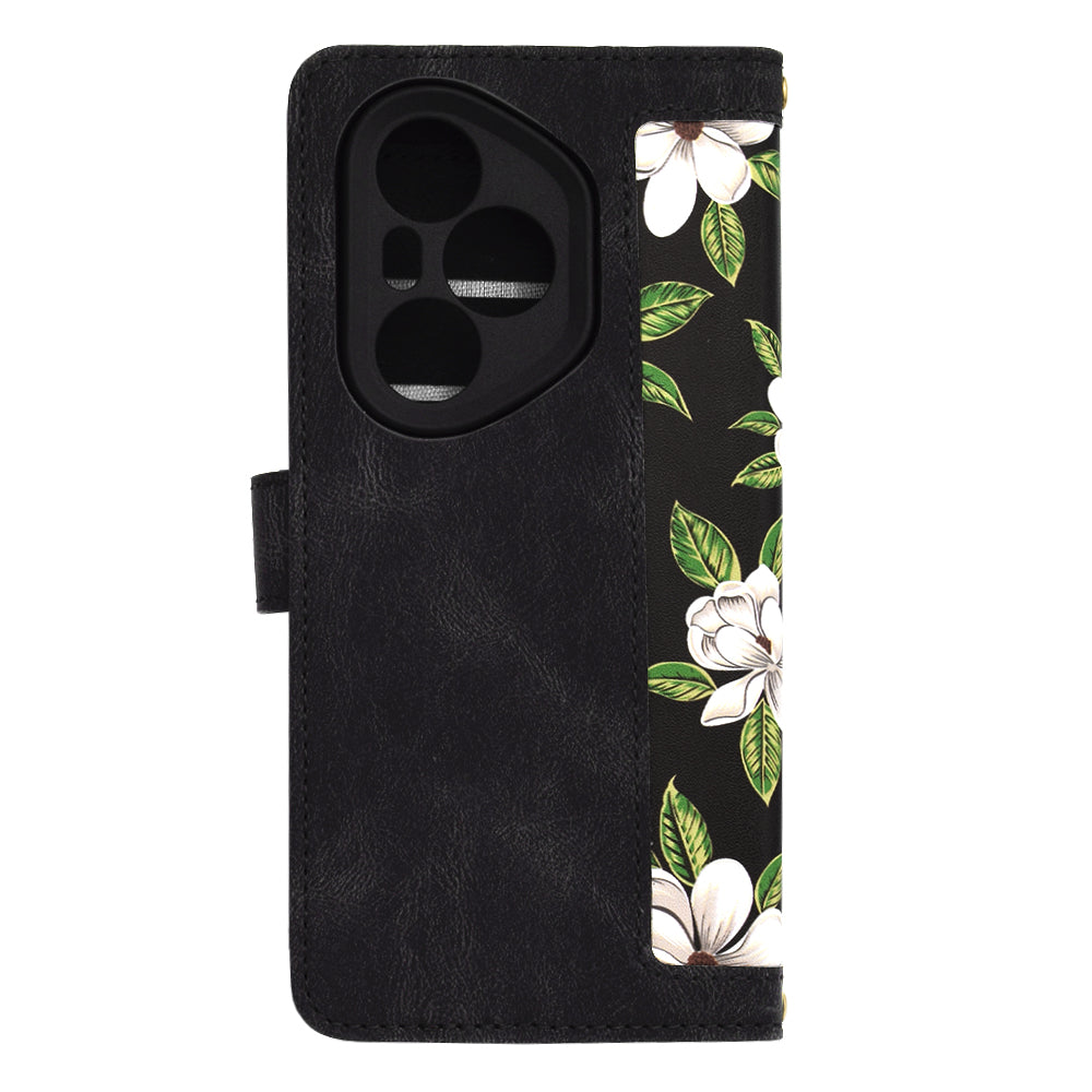 Husa de protectie Techsuit FlipCraft compatibil cu Honor 400 Pro, Flowers of the Dawn