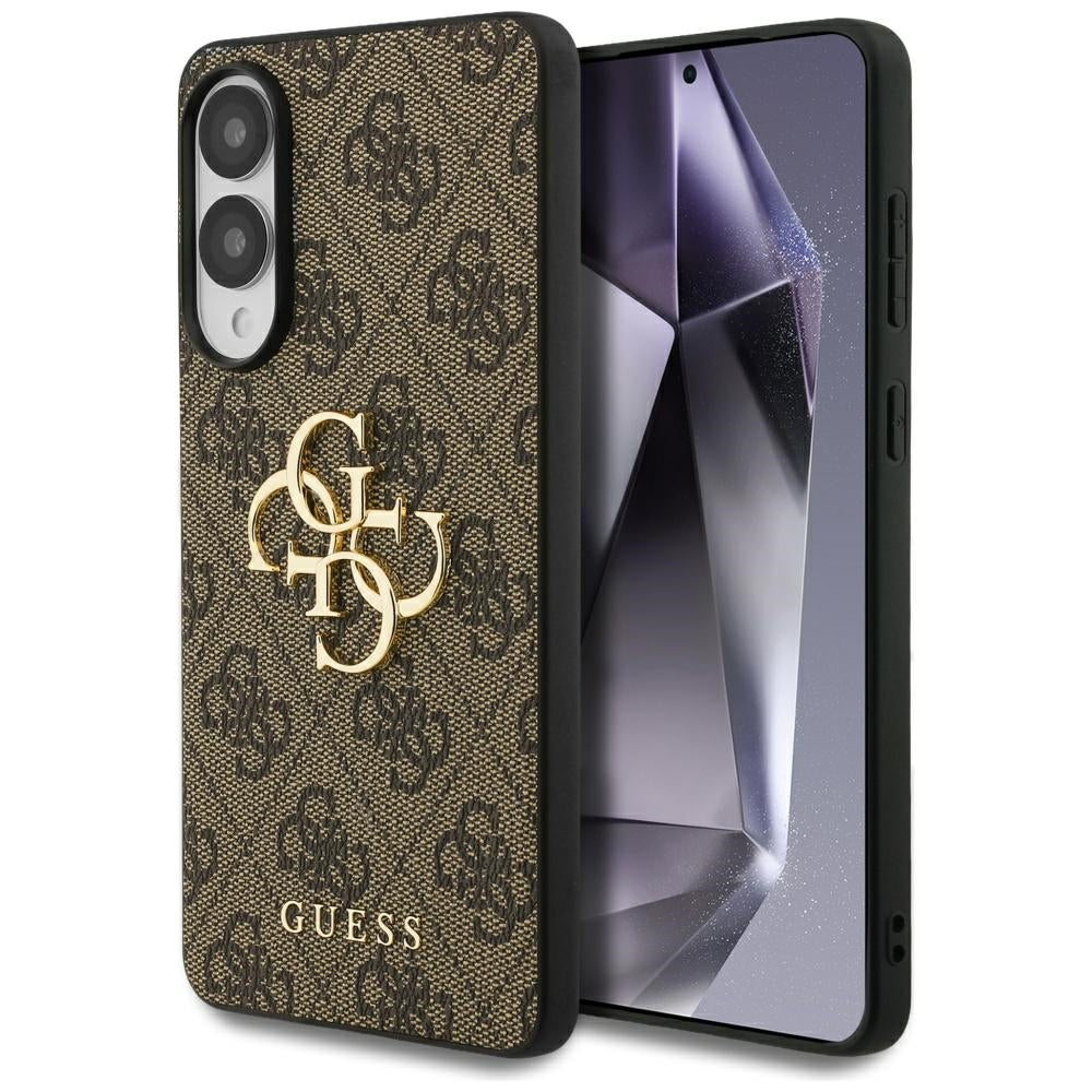 Husa de protectie Guess Hardcase Big 4G Logo Classic Logo (GUHCS25E4GMGBR) compatibil cu Samsung Galaxy S25 Edge, Maro