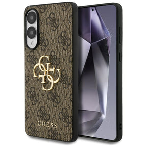 Husa de protectie Guess Hardcase Big 4G Logo Classic Logo (GUHCS25E4GMGBR) compatibil cu Samsung Galaxy S25 Edge, Maro