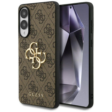Husa de protectie Guess Hardcase Big 4G Logo Classic Logo (GUHCS25E4GMGBR) compatibil cu Samsung Galaxy S25 Edge, Maro