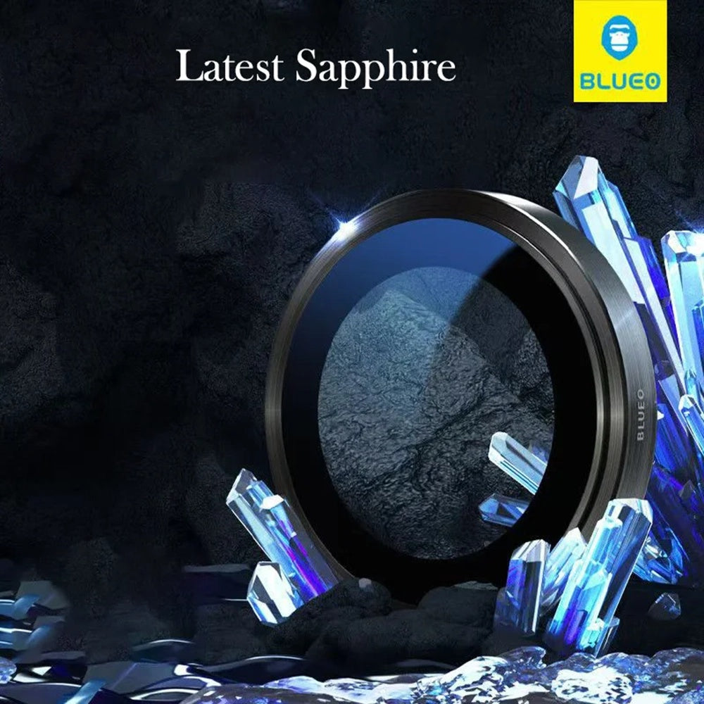 Folie de protectie Blueo Sapphire Crystal Original Lens Glass compatibil cu iPhone 14 Pro / iPhone 14 Pro Max, Argintiu