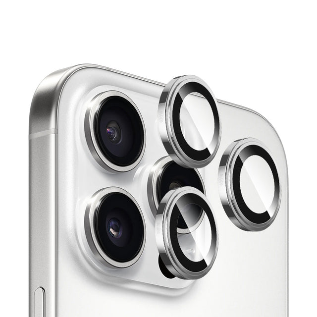 Folie de protectie Blueo Sapphire Crystal Original Lens Glass compatibil cu iPhone 14 Pro / iPhone 14 Pro Max, Argintiu