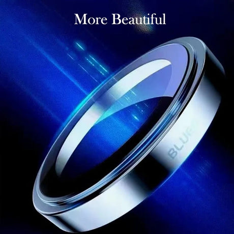 Folie de protectie Blueo Sapphire Crystal Original Lens Glass compatibil cu iPhone 16 Pro / iPhone 16 Pro Max, Argintiu Titanium