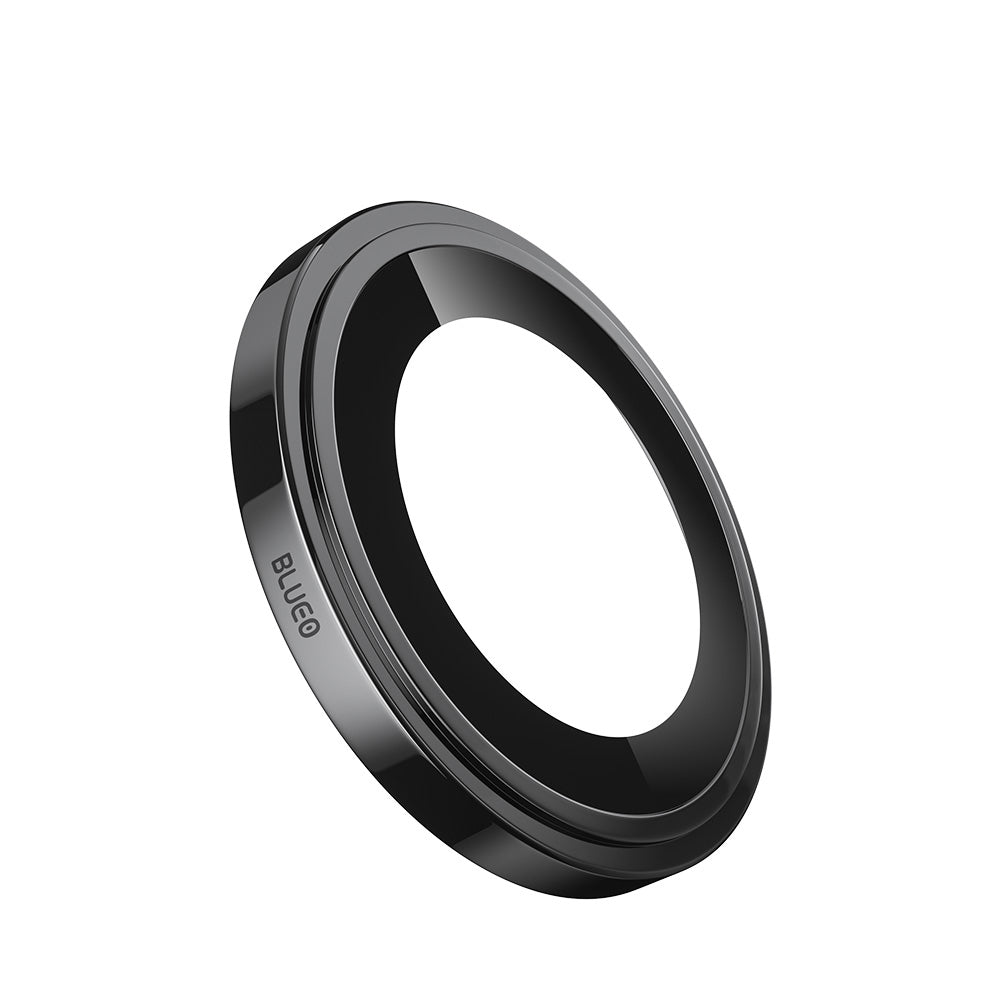 Folie de protectie Blueo Sapphire Crystal Original Lens Glass compatibil cu iPhone 16 Pro / iPhone 16 Pro Max, Negru Titanium