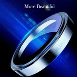 Folie de protectie Blueo Sapphire Crystal Original Lens Glass compatibil cu iPhone 16 Pro / iPhone 16 Pro Max, Negru Titanium