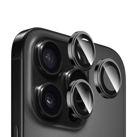 Folie de protectie Blueo Sapphire Crystal Original Lens Glass compatibil cu iPhone 14 Pro / iPhone 14 Pro Max, Negru