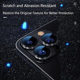 Folie de protectie Blueo 99 Anti-Reflective Lens Glass compatibil cu iPhone 15 Pro /iPhone 15 Pro Max /iPhone 16 Pro /iPhone 16 Pro Max, Argintiu Titanium