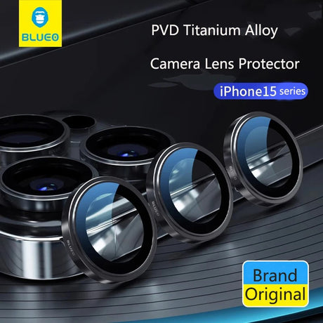 Folie de protectie Blueo 99 Anti-Reflective Lens Glass compatibil cu iPhone 15 Pro /iPhone 15 Pro Max /iPhone 16 Pro /iPhone 16 Pro Max, Natural Titanium