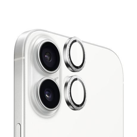 Folie de protectie Blueo Diamond Lens Glass compatibil cu iPhone 16 / iPhone 16 Plus, Argintiu Diamond
