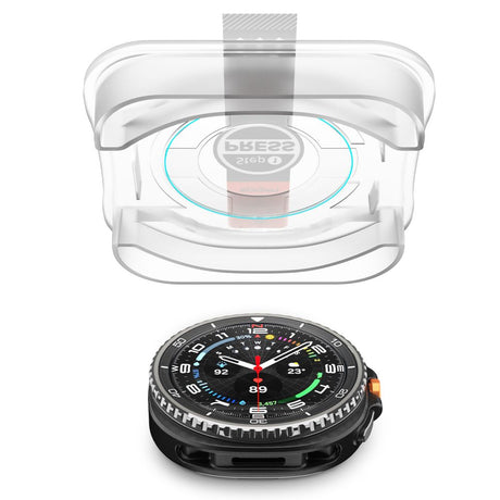 Accesoriu smartwatch Spigen Glas.tR EZ Fit pentru Galaxy Watch8 Classic, transparentă