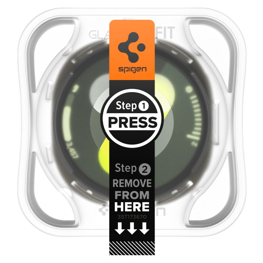 Accesoriu smartwatch Spigen (set de 2) Glas.tR EZ Fit (AGL09874) compatibil cu Samsung Galaxy Watch8 40mm, Transparent