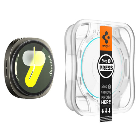Accesoriu smartwatch Spigen Glas.tR EZ Fit pentru Galaxy Watch8 40mm / Samsung Galaxy Watch9 40mm, transparentă