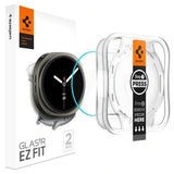Accesoriu smartwatch Spigen (set de 2) Glas.tR EZ Fit (AGL09874) compatibil cu Samsung Galaxy Watch8 40mm, Transparent