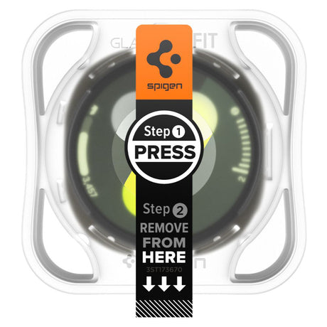Accesoriu smartwatch Spigen (set de 2) Glas.tR EZ Fit (AGL09876) compatibil cu Samsung Galaxy Watch8 44mm, Transparent