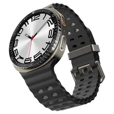 Accesoriu smartwatch Spigen Bezel Tune Diver (ACS10008) compatibil cu for Samsung Galaxy Watch8 44mm, Stainless Steel, Negru