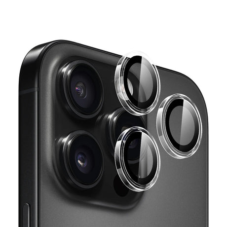 Folie de protectie Blueo Original Metal Frame Lens compatibil cu iPhone 16 Pro / iPhone 16 Pro Max, Transparent