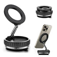 Suport Techsuit Premium VacuumGripX (S15), for Dashboard, Magnetic, N55, 360° Adjustable, Foldable, Negru