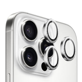 Folie de protectie Blueo Diamond Lens Glass compatibil cu iPhone 16 Pro / iPhone 16 Pro Max, Argintiu Diamond