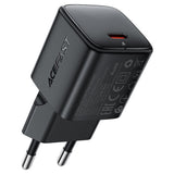 Incarcator Acefast (A117), 1xUSB-C, 20W, GaN, Negru
