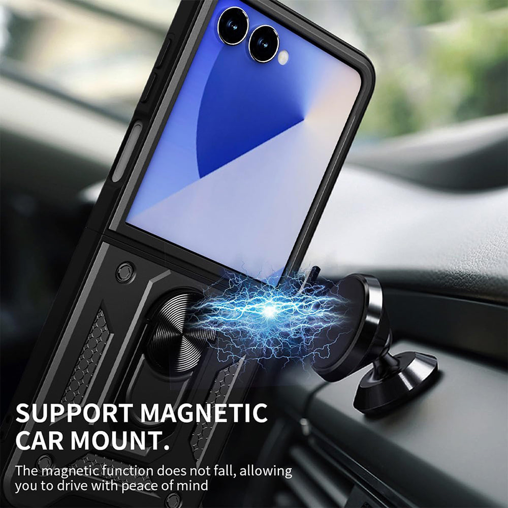 Husa de protectie Techsuit CamShield Series compatibil cu Samsung Galaxy Z Flip7, Albastru