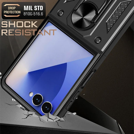 Husa de protectie Techsuit CamShield Series compatibil cu Samsung Galaxy Z Flip7, Negru